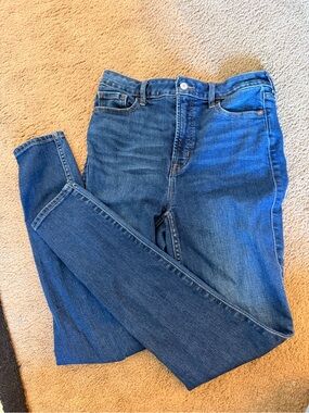 Old Navy High-Rise Dark Blue Women's Jeans